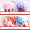 FRCOLOR 2pcs Ice Cream Shape Bathing Cute Cartoon Body Wash Loofahs Soft Mesh Exfoliating Shower Scrubber for Daily Use Smooth and Bath Sponges for Men and Women view 3