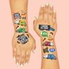 xo, Fetti Truck Car Party Temporary Tattoos - 48 Silver Foil Styles | Truck Birthday Party Supplies, Boys Pick Up Truck Party Favors, Car Temp Tats, Arts and Crafts view 4