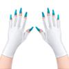 Lotifie uv protection gloves for gel nails lamp, Anti UV Light Glove for Manicures Nail Art (white gloves) view 1