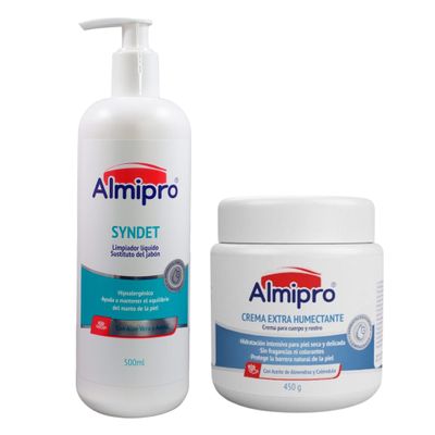almipro Delicate Sensitive Skin Care Bundle  Extra Moisturizing Cream and Soothing, Moisturizing Body Wash for Delicate Skin  Nourish, protect, and repair Skincare Duo of 15.87 oz. Jar + Bottle 1