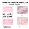 Yiclick Exfoliating Washcloth Towel - Exfoliating Body Scrubber, Loofah Wash Sponge - Korean & Japanse & African Washcloth - Soft + Rough Exfoliating Back Scrubber - for Senstive and Rough Skin view 3