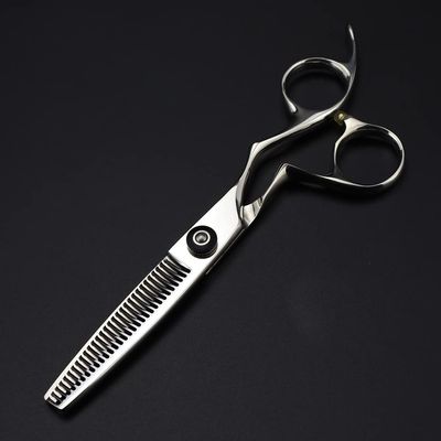 Hair Cutting Scissors, 6 Inch Professional Japan 440c Steel Upscale Curved Hair Scissors Haircut Thinning Barber Cutting Shears Hairdressing Scissors ( Color : Thinning scissor )