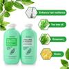 Shakebar Biotin and Tea Tree Oil Shampoo Set - Rosemary Conditioner, Hair Thickening for All Types, Refreshes Scalp, Sulfate & Paraben Free view 2