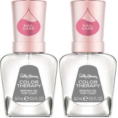 Sally Hansen Color Therapy Nail Treatment Top Coat 0.5 fl oz (Pack of 2)