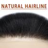 Invisible Mens Receding Hairline Wig Mens Hairline Toupee Human Hair Replacement System for Men V-Loop Skin PU Frontal Hairpiece Natural V-Shape (4cmX18cm, #17 Dark Ash Blonde) view 3