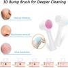 Chargenyang 2 in 1 Face Brush for Cleansing and Exfoliating Facial Cleaner Brush, Fashion Soft Double Sides Facial Deep Cleansing Brush Face Skin Care Clean Brush view 4