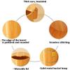 Foot Bath Spa Foot Bath Barrel High 40cm Curved Knee Cover Foot Bath Bucket Bucket Feet Foot Tub Pedicure Basin Wood Foot Basin Wooden Sauna Bucket For Muscle Pain Fatigue Wooden Foot Spa Basin Massag view 3