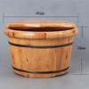Foot Spa Bath Foot Bath Barrel Bucket Bucket Feet Foot Tube Pedicure Basin Wood Foot Basin Wooden Sauna Bucket Thickening Foam Foot Wooden Barrel Fumigation With Cover Massage Foot Wooden Foot Spa Bas view 2