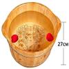 Pedicure Foot Soak Tub Foot Massagers Pedicure Basin Solid Wood Massaging Foot Bath Barrel Foot Barrel Bucket Feet Foot Tub Pedicure Basin Wood Foot Basin Solid Wood Footbath Wood Foot Basin Spa Massa view 2