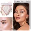 XINGXYUEL Face White Highlighter Makeup Palette Shimmer Contour Powder Waterproof Long-Lasting, Brightens Face Complexion Contour Illuminator Highlighters Blush Powder Makeup Palette - 01 Pearl White view 2