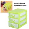 2-3 Layer Drawer Organizer, Jewelry Makeup Storage Box Plastic Fnishing Cosmetic 4 Drawer Plastic Container Case (3 Layers Green) Office Desktop Parts Cargo Single Debris for Candy view 4
