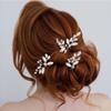 Foyte Wedding Hair Pins Bride Rhinestone Hair Pieces Crystal U-shaped Bridal Hair Accessories for Women (rhinestone) view 1