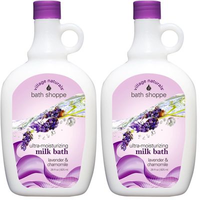 Village Naturals Bath Shoppe Ultra-Moisturizing Milk Bath Lavender & Chamomile (Pack of 2)