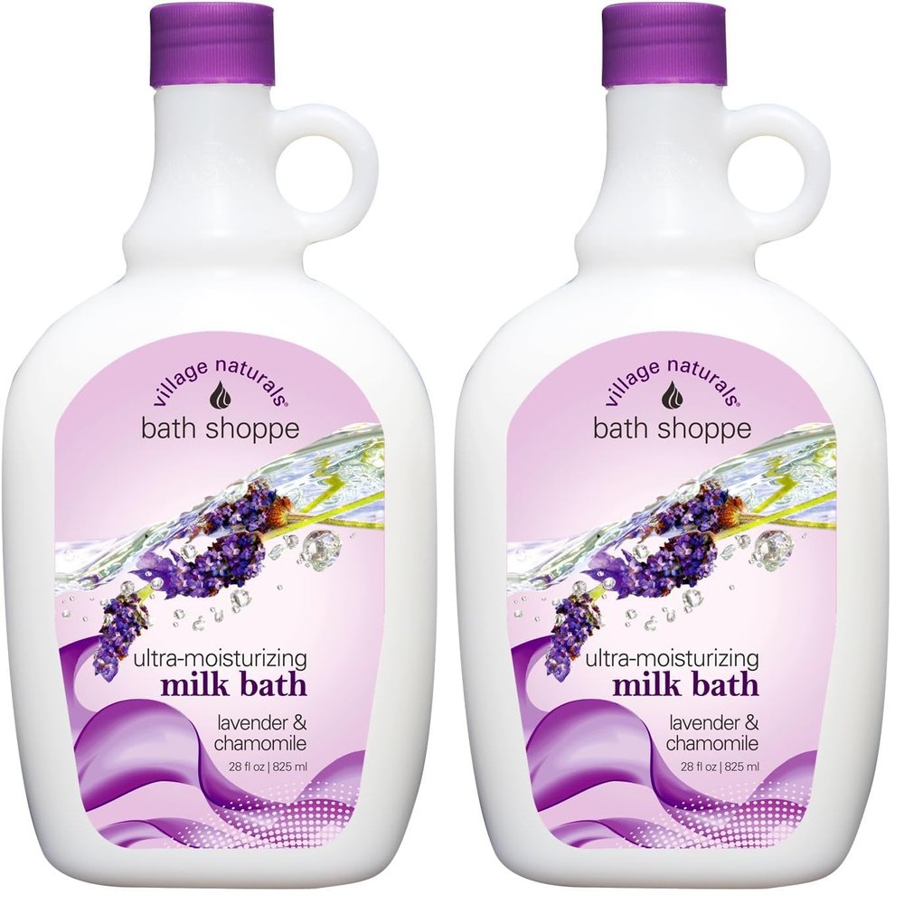 Village Naturals Bath Shoppe Ultra-Moisturizing Milk Bath Lavender & Chamomile (Pack of 2)