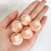 FRCOLOR Small Makeup Sponges 5pcs Mini Powder Puff Loose Powder Puff Cosmetics Sponges with Ribbon Natural Flocking Cute Round Puff for Liquid Foundation Powder Concealer view 4
