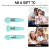 Beaupretty Beauty Pen Set - 3Pcs Mushroom Concealer Sponge Brush Set for Makeup Application Portable Compact Design for Travel Green view 2