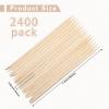 Mini Wooden Wax Applicator Sticks for Eyebrow, Lip, Nose Hair Removal - Facial Spatulas for Smooth Skin at Home or Spa (2400 Pieces) view 2