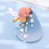 minkissy 2pcs Fur Ball Rabbit Tassel Clip Bunny Hair Barrette Bunny Clips Rabbit Headpieces Easter Bunny Hairpins Kids Hair Clips Chinese Bunny Hairpin Child Hanfu Japan Plush view 4