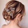 Foyte Wedding Hair Pins Bride Rhinestone Hair Pieces Crystal U-shaped Bridal Hair Accessories for women (crystal) view 1