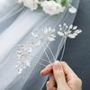 Foyte Wedding Hair Pins Bride Rhinestone Hair Pieces Crystal U-shaped Bridal Hair Accessories for women (crystal) view 2