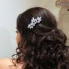 Foyte Wedding Hair Comb Crystal Bridal Headpieces Rhinestone Hair Pieces Bridesmaid Side Combs Hair Accessories for Women (silver) view 2