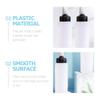 4 Pack 150ml Squeeze Applicator Bottles with Measurements, Plastic view 2