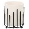Beaupretty Iron Pencil Holder Makeup Brush Holder Desk Organizer Cosmetics Storage Office Supplies view 1