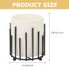 Beaupretty Iron Pencil Holder Makeup Brush Holder Desk Organizer Cosmetics Storage Office Supplies view 2