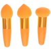 Beaupretty Foundation Sponge Brush Set with Handle 3 Pcs Mini Facial Cosmetic Puff Makeup Applicators for Smooth and Even Application view 1