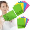 Tatuo 12 Pieces Korean Exfoliating Mitt Glove Italy Towel Body Skin Scrubber Exfoliating Scrubber for Remove Dead Skin Washcloth Korean(Large,Yellow, Green, Blue, Pink) view 1