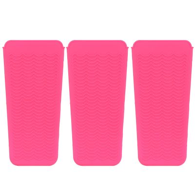 3Pcs Hair Curler, Professional Large Silicone Heat-Resistant Molding Station Mat Is Applicable To All Permers, Curlers, Straighteners, Perm Tools, Hair Dryers, Salon Tools, Hair Stylists
