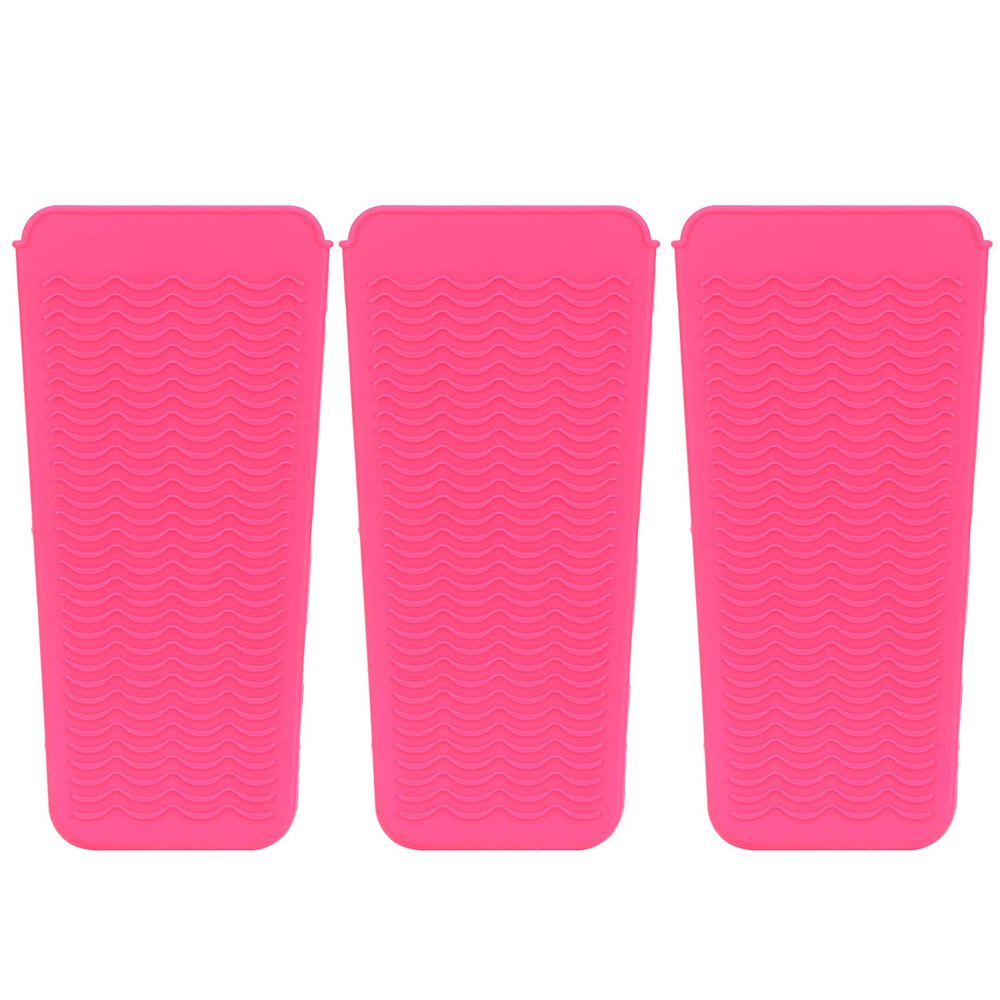 3Pcs Hair Curler, Professional Large Silicone Heat-Resistant Molding Station Mat Is Applicable To All Permers, Curlers, Straighteners, Perm Tools, Hair Dryers, Salon Tools, Hair Stylists