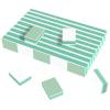CGBE Nail Buffer Block and Shine Kit, 50 Count Mini Nail Buffer for Polishing Smooth and Shiny Natural Nails Fingernail Mini Buffer Nail File Smoother Buffer Block 1000/4000 Grit - Green view 1