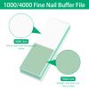 CGBE Nail Buffer Block and Shine Kit, 50 Count Mini Nail Buffer for Polishing Smooth and Shiny Natural Nails Fingernail Mini Buffer Nail File Smoother Buffer Block 1000/4000 Grit - Green view 2