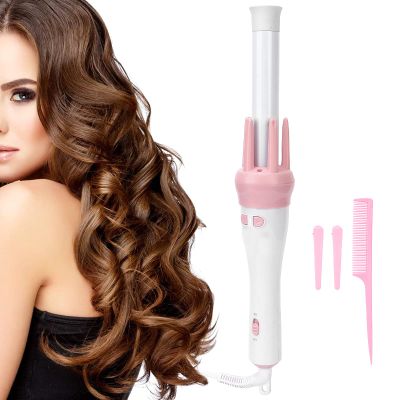 Automatic Curling Tongs, Rotating Hair Curling Wand Iron Wavers, Professional Auto Curler Ceramic Tourmaline Barrels, 200 Constant Temperature, 30s Faster Heat, Salon Tool Gift
