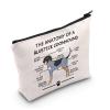 LEVLO Funny Bluetick Coonhound Lovers Gifts The Anatomy of A Bluetick Coonhound Clever Minds Cosmetic Bags Veterinary Mom Travel Toiletry Bags view 1