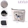 LEVLO Funny Bluetick Coonhound Lovers Gifts The Anatomy of A Bluetick Coonhound Clever Minds Cosmetic Bags Veterinary Mom Travel Toiletry Bags view 2