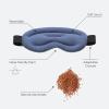 Ostrichpillow Hot & Cold Eye Mask - Clay Beads Hot Cold and Compression Therapy for Dark Circles, Eye Bags, Dry Eyes, Headaches, Migraines - Velcro Closure 2 Protective Bags Included view 3