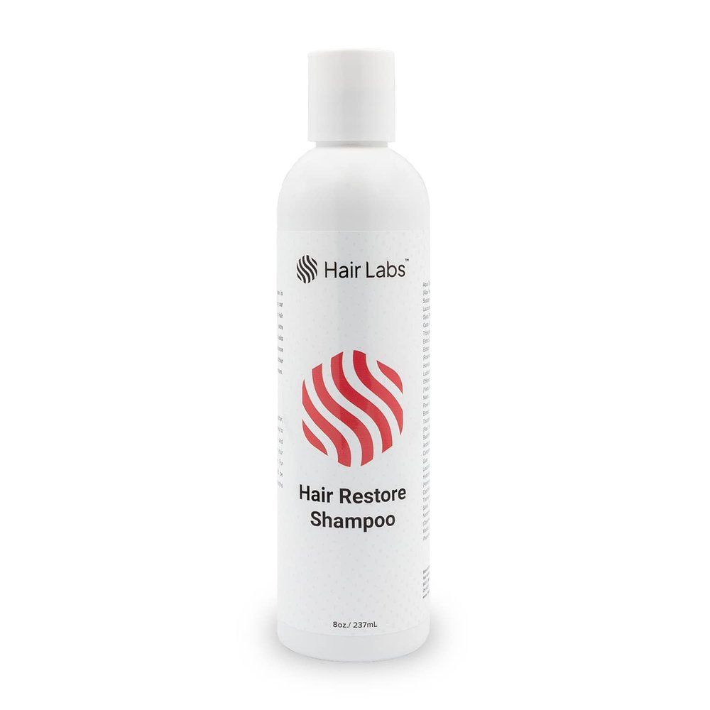 Hair Labs Hair Restore Shampoo, 8 Fl Oz | Nourish Scalp & Stimulate Hair Growth | Safe Shampoo for Color Treated Hair | Hair Thickening Products for Men & Women | Champu para la Caida del Cabello
