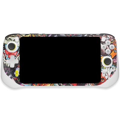 MightySkins Glossy Glitter Skin Compatible with Logitech G Cloud Gaming Handheld - Old School Tattoo | Protective, Durable High-Gloss Glitter Finish | Easy to Apply | Made in The USA