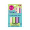 eos Happy Vibes Lip Balm Variety Pack- Sprinkle Donut, Birthday Cake, Vanilla Confetti & Rainbow Sherbet, All-Day Moisture Lip Care Products, 0.14 oz, 4-Pack view 1