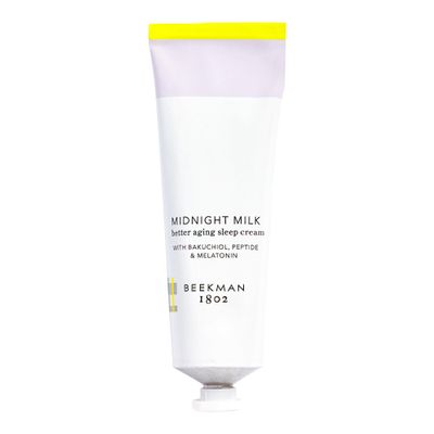 Beekman 1802 Midnight Milk Better Aging Sleep Face Cream - Fragrance Free - 2.13 fl oz - Overnight Mask - With Bakuchiol & Melatonin - Good for Sensitive Skin - Cruelty Free