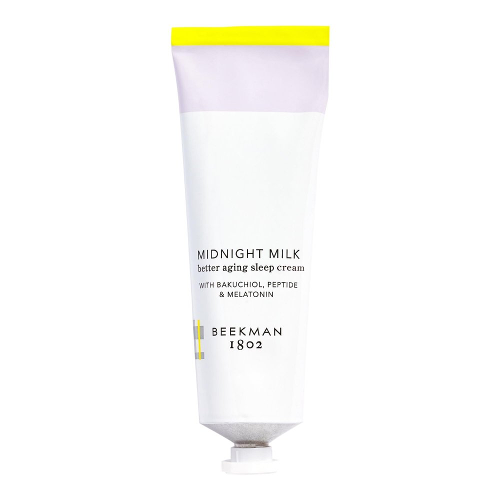 Beekman 1802 Midnight Milk Better Aging Sleep Face Cream - Fragrance Free - 2.13 fl oz - Overnight Mask - With Bakuchiol & Melatonin - Good for Sensitive Skin - Cruelty Free