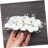 BIUDECO Rhinestones Floral Wedding Hair Comb Elegant Bridal Side Comb Accessory for Engagement Prom and Parties Lightweight Comfortable Chic Design for Stunning Looks view 4
