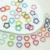100PCS Colorful Star and Love Shape Braids Ring Clips Hair Jewelry Braid Locs Hair Cute Rings Accessories(Colorful) view 1