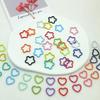 100PCS Colorful Star and Love Shape Braids Ring Clips Hair Jewelry Braid Locs Hair Cute Rings Accessories(Colorful) view 3