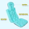 Full Body Bath Pillows For Tub Spa Shower Pillows Bath Headrest Cushion With10 Non-Slip Suction Cups Quick Drying Head Neck Back Support Bath Tub Accessories (Blue) view 3