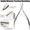 LePinko Professional Cuticle Trimmer kit, Super Sharp Dead Skin Clipper, Labor-saving Cuticula Remover for Fingernail Toenail, Manicure Pedicure Tool for Women Men, Home Salon Use, 5mm Jaw view 2