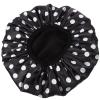 Healeved Three Decorative Shower Cap Hair Cap for Women Lightweight Comfortable Bathing Hat for All Hair Lengths Portable Reusable Design for Travel and Home Use view 1