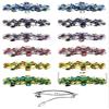 Dz Pk, 12 Count, JCGY Mid Size 5 Flower Barrettes French Clip Hair Barrettes 2 Ea 6 Colors GL86400-10-D view 2